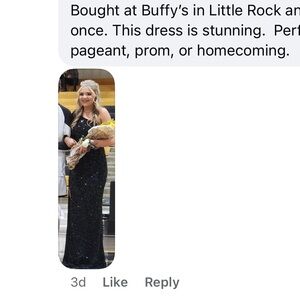 Elegant Black Formal Dress (won queen) (wore 1 hour)